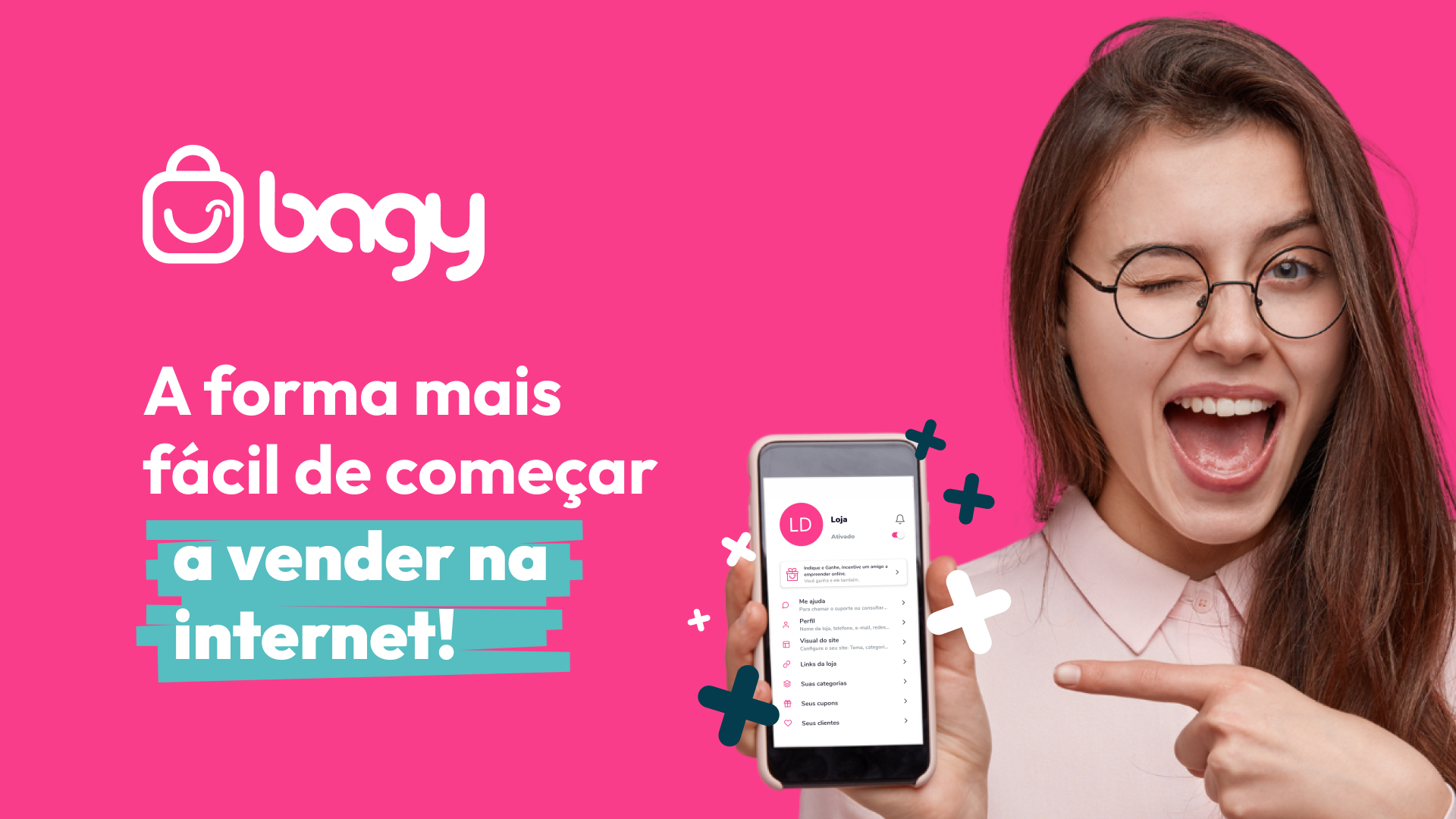 A forma mais fácil de vender com sua loja na internet - BAGY